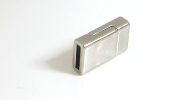 Magnetverschluss flach 10mm platin glanz